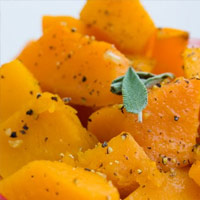 Butternut squash with brown butter sage sauce